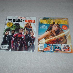 2 Marvel & DC Comics magazines